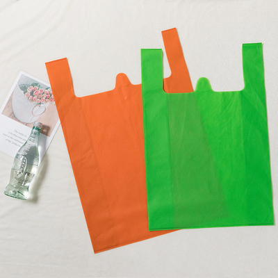 Die Cut Grocery Eco-Friendly Shopping T-Shirt Bag Non Woven Shopping Bag